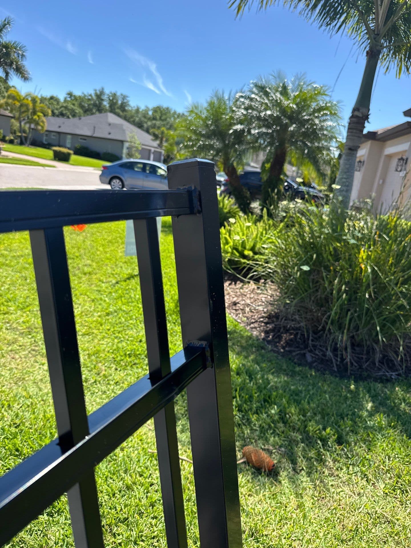 Aluminum fence installation by ASAP Fence & Gates in Charlotte County, FL