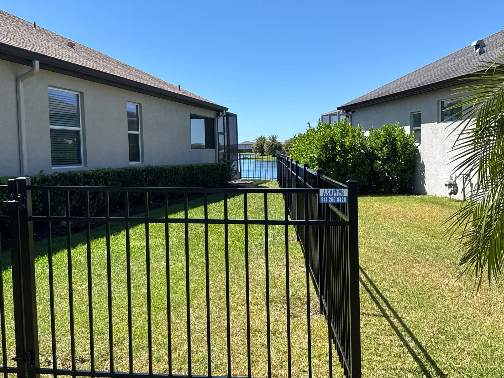 Aluminum Fence installation by ASAP Fence & Gates in Florida