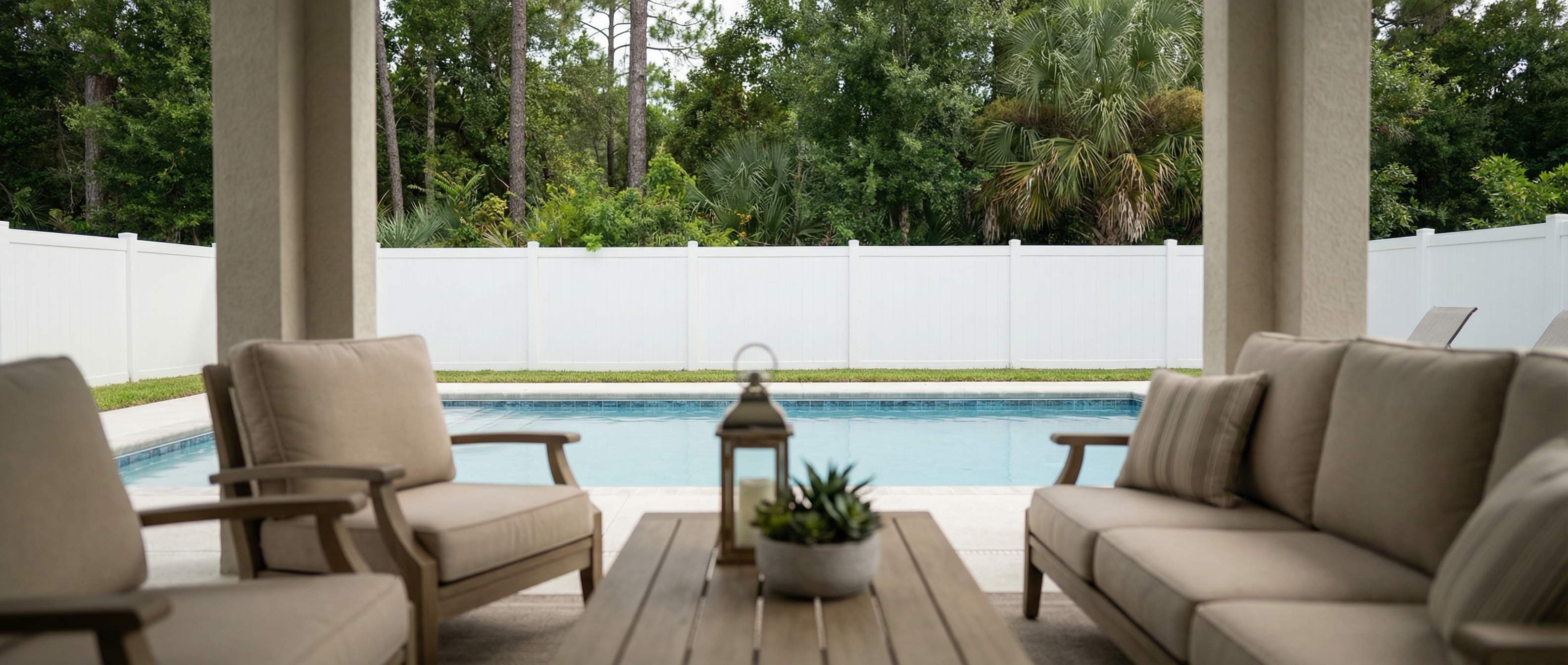 Vinyl fence installation by ASAP Fence & Gates in Osceola County, FL